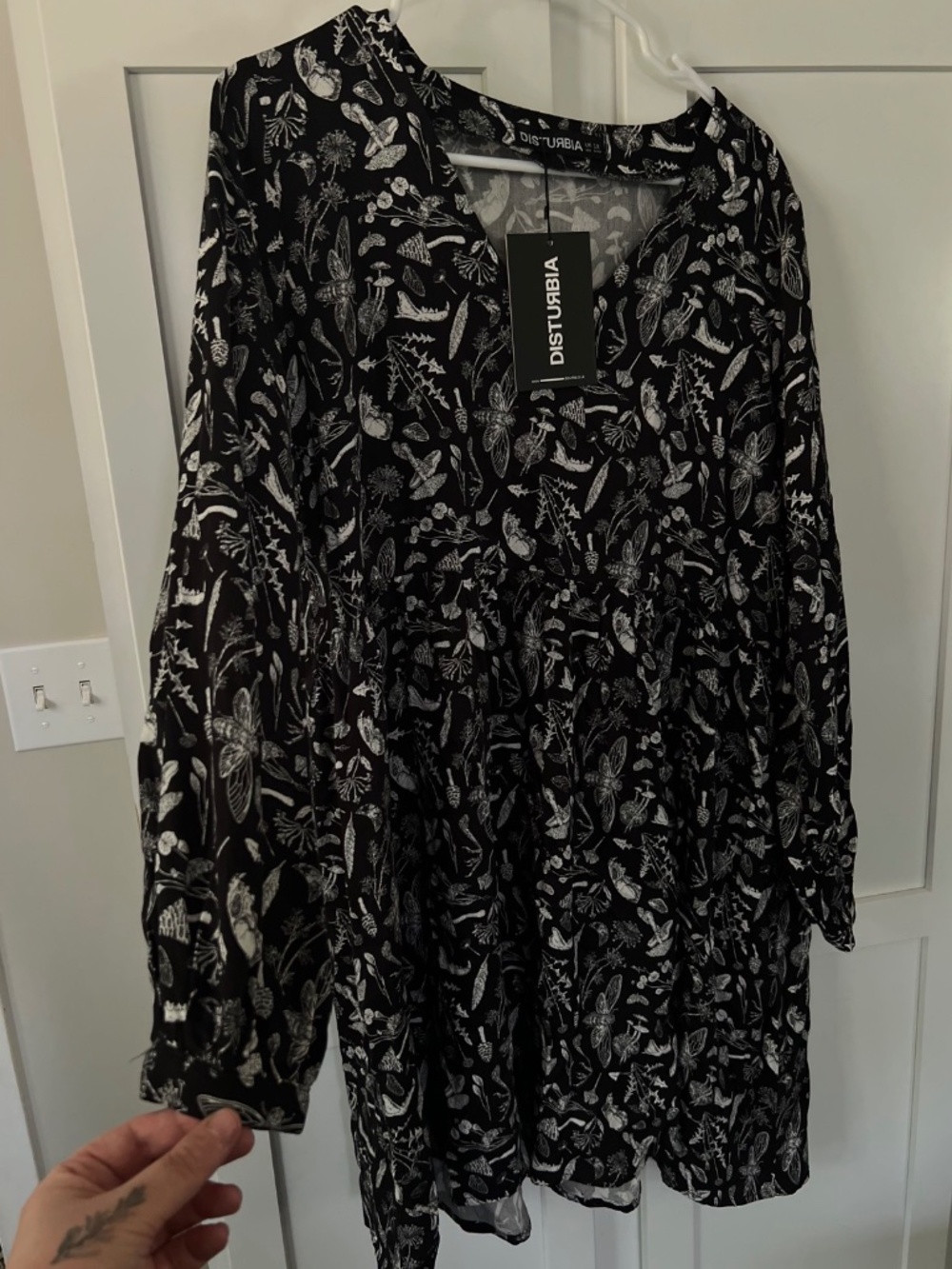 NWT Disturbia Earth Magick Long Sleeve Mini Dress Size 8 - Picture 4 of 4
